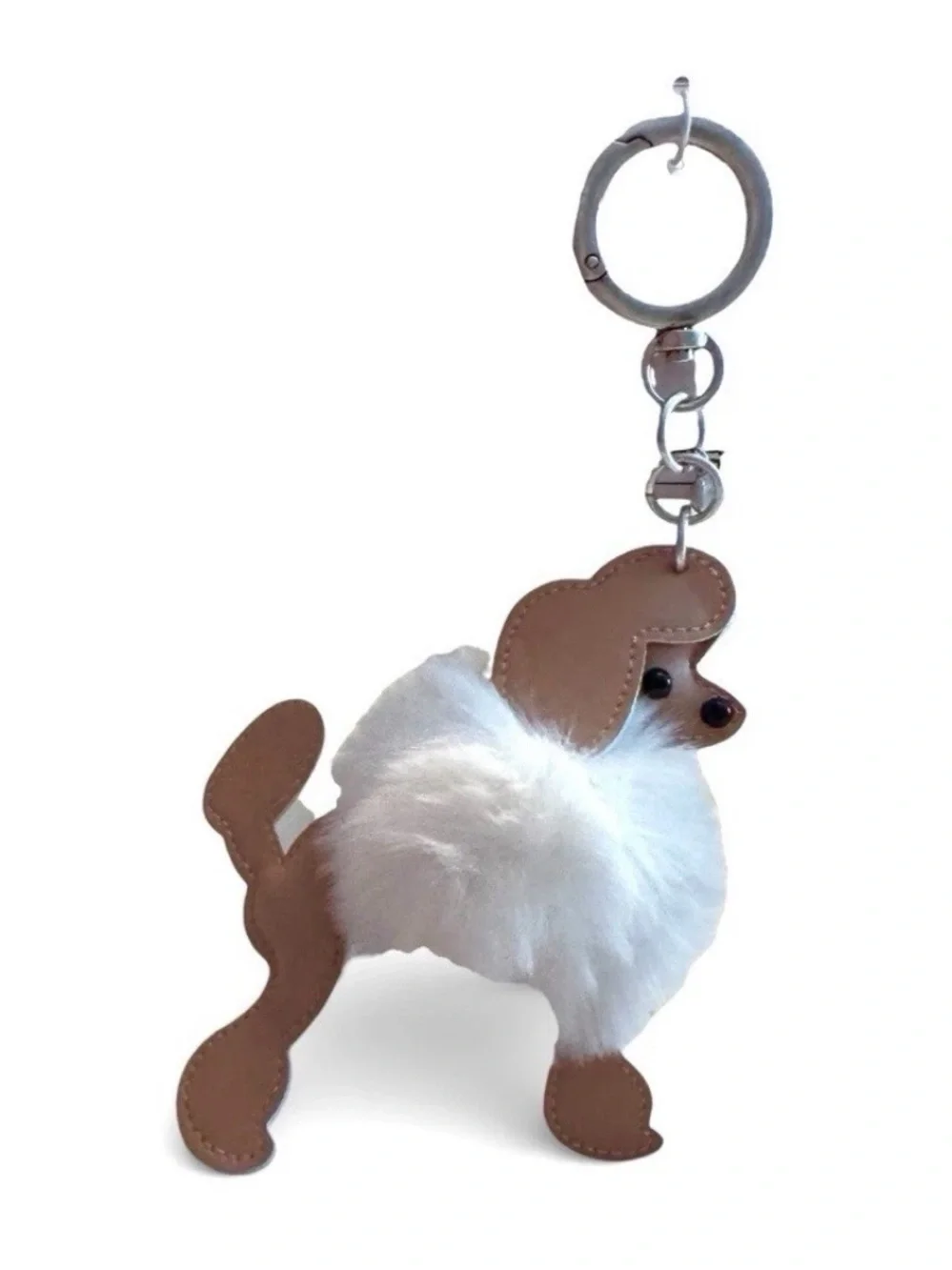 Fluffy Pink Poodle Bag Charm Keychain From Chico’s, NWT